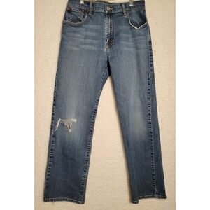 Lucky Brand Womens Denim Jeans Sz 32 Loose Fit Dungarees‎ By Gene Montesano 0192
